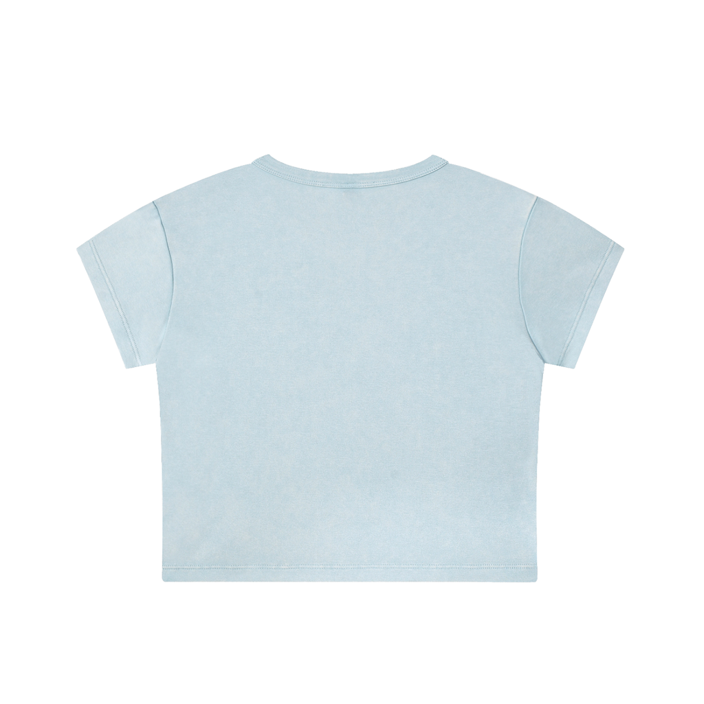 Between Sets Baby Tee - Sky Blue