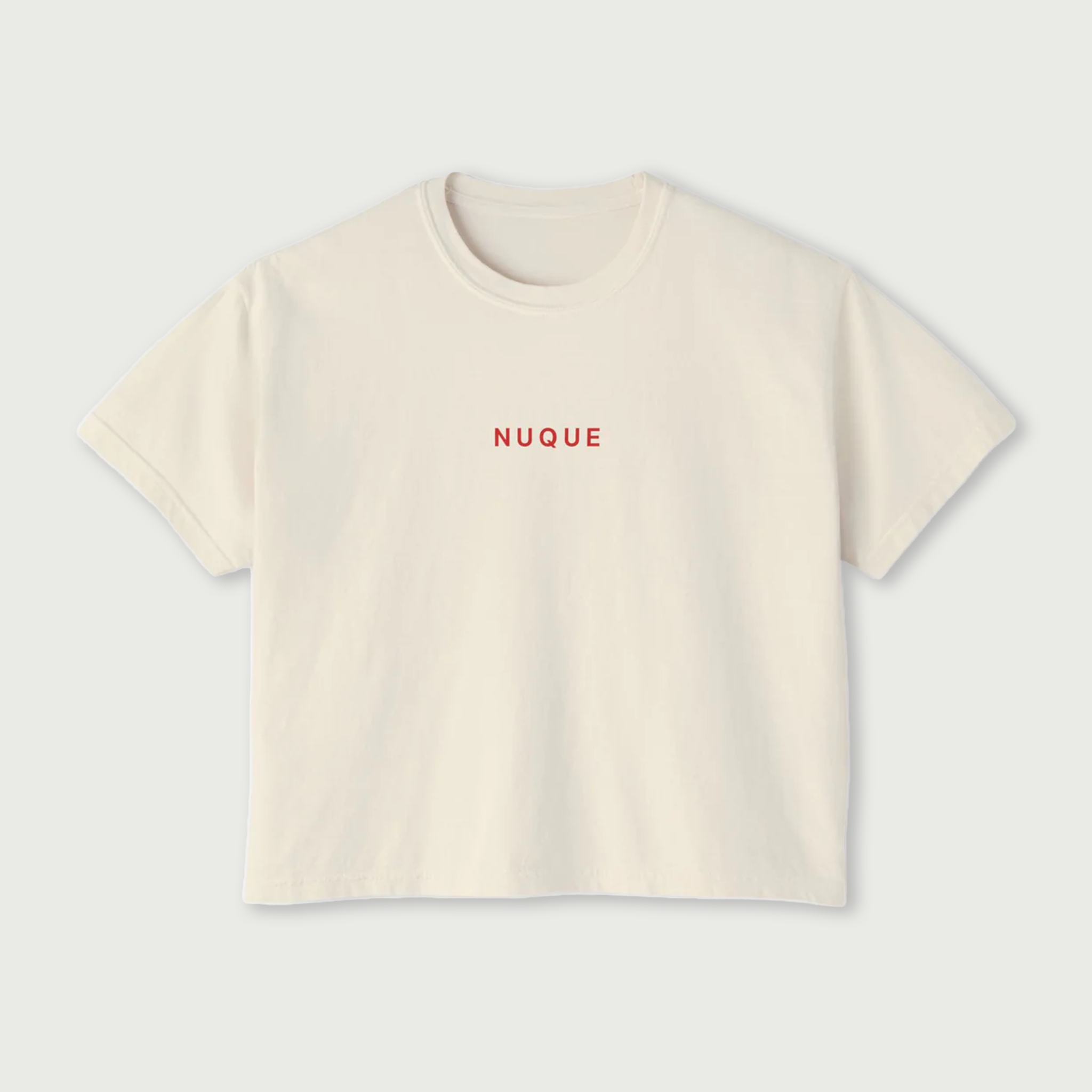 Form Crop Tee - Ivory