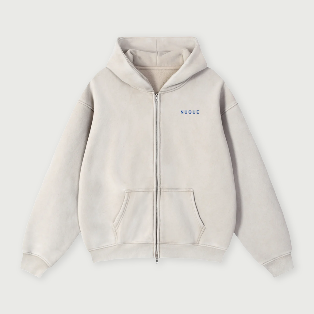 Keep Playing Zip Hoodie - Ivory