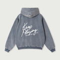 Keep Playing Zip Hoodie - Court Blue