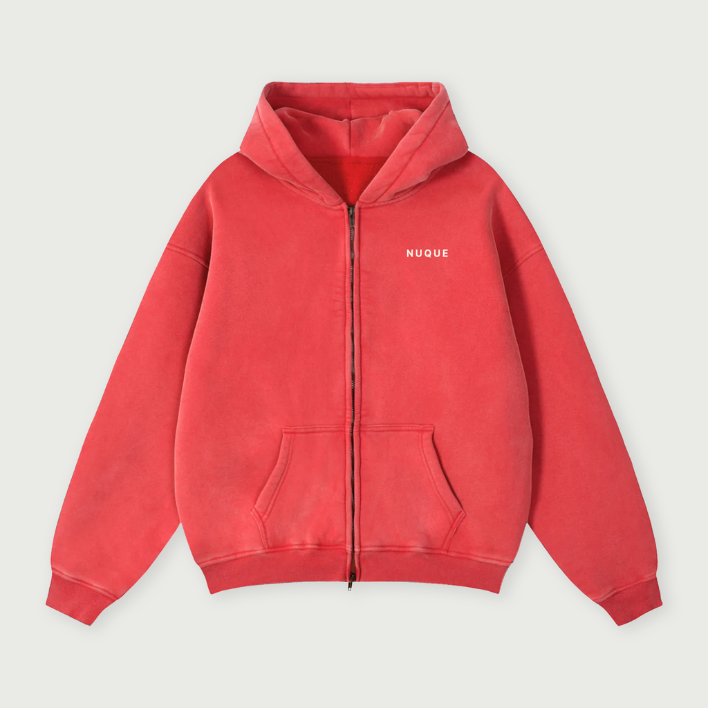 Keep Playing Zip Hoodie - Red