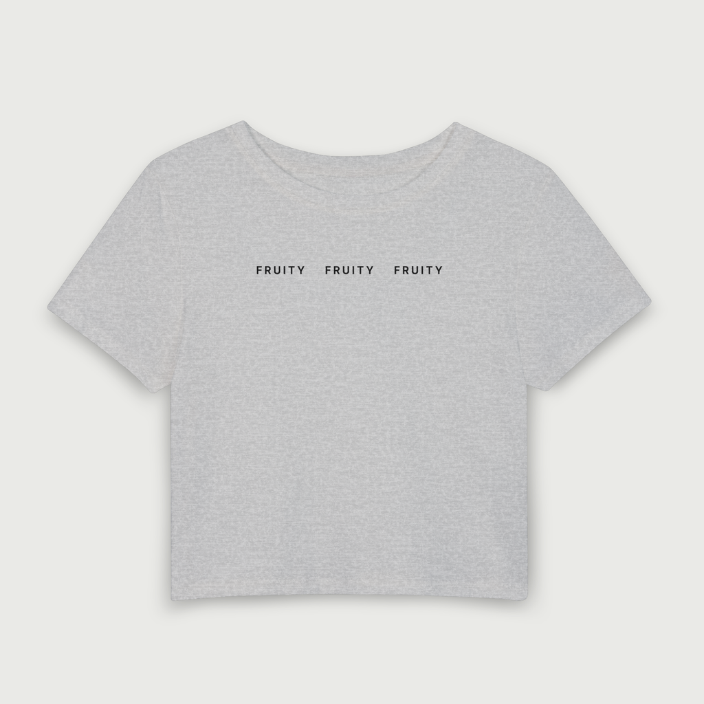 Triple Fruity Baby Tee - Gray