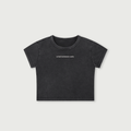 Between Sets Baby Tee - Black
