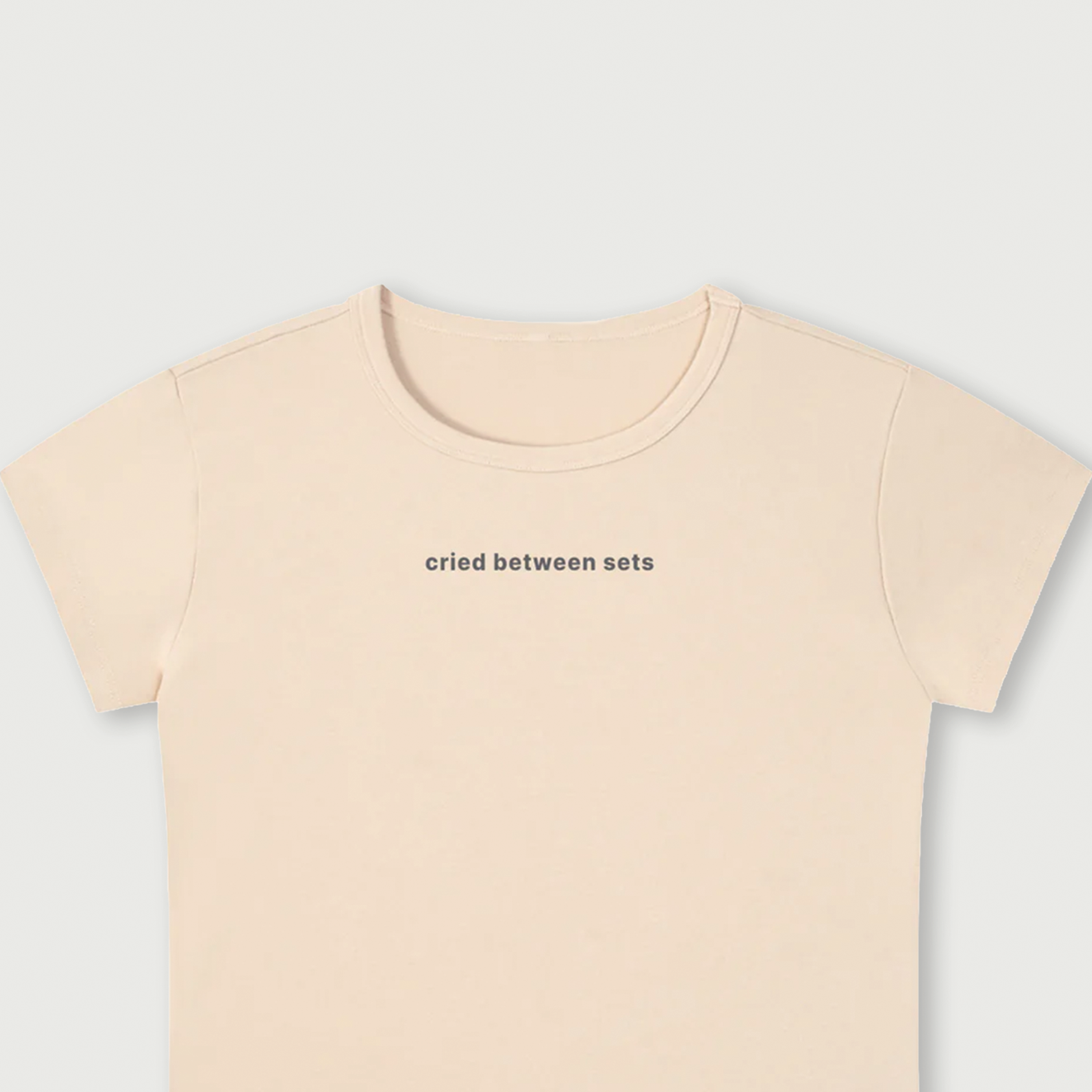 Between Sets Baby Tee - Butter