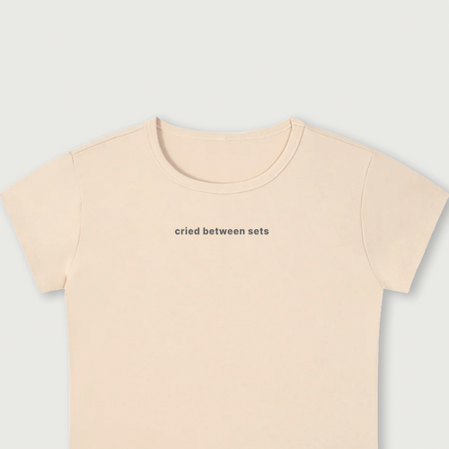 Between Sets Baby Tee - Butter