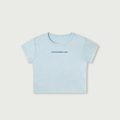 Between Sets Baby Tee - Sky Blue