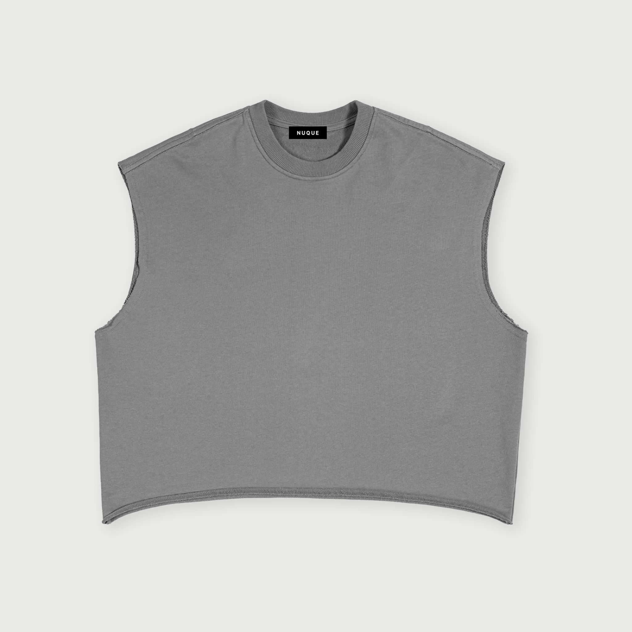 Girls Boxy Sleeveless Tee - Gray