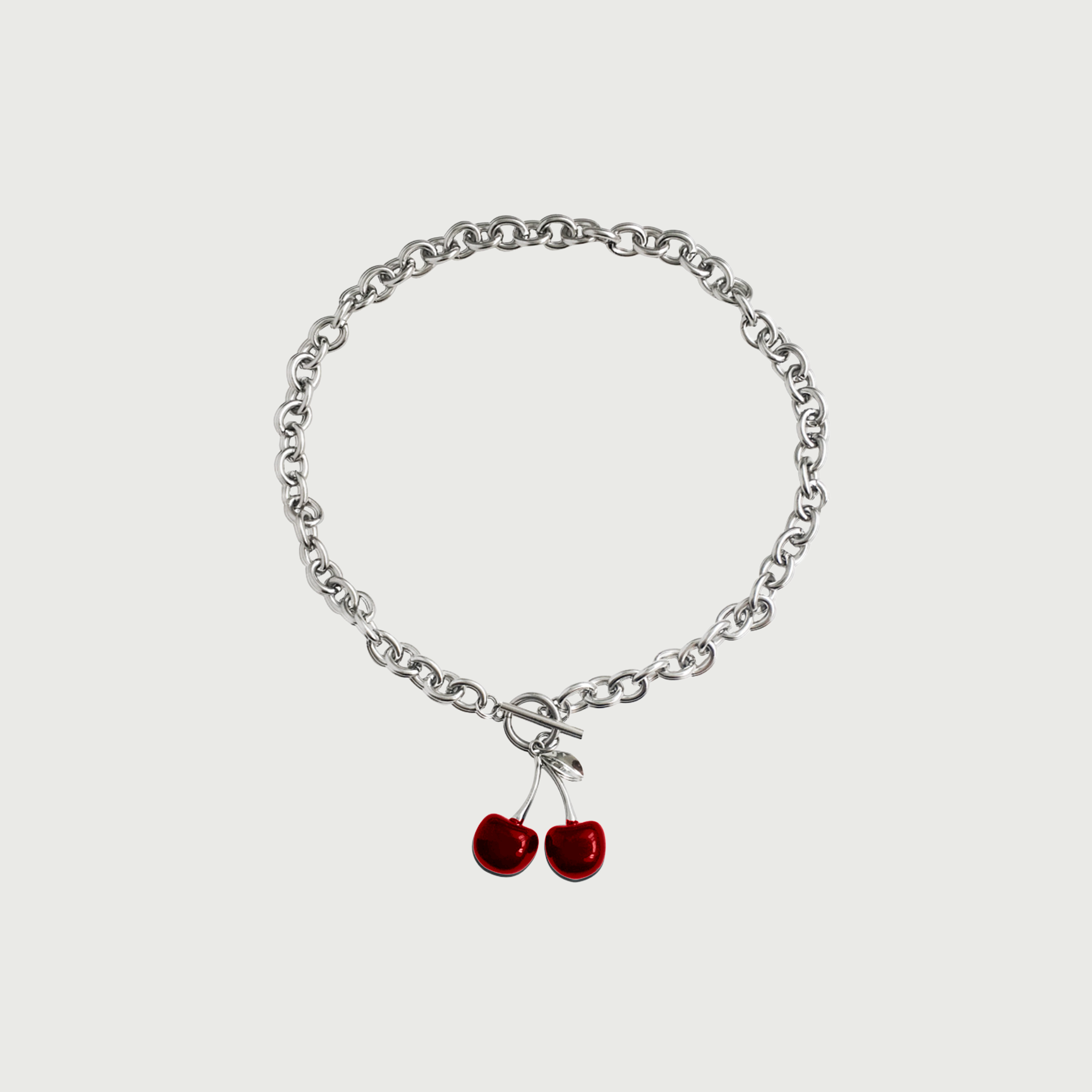 Cherry Charm Necklace - Red (Preorder)