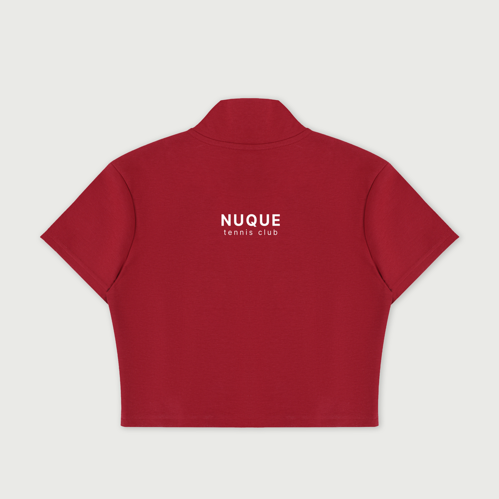 Court Zip Top - Red