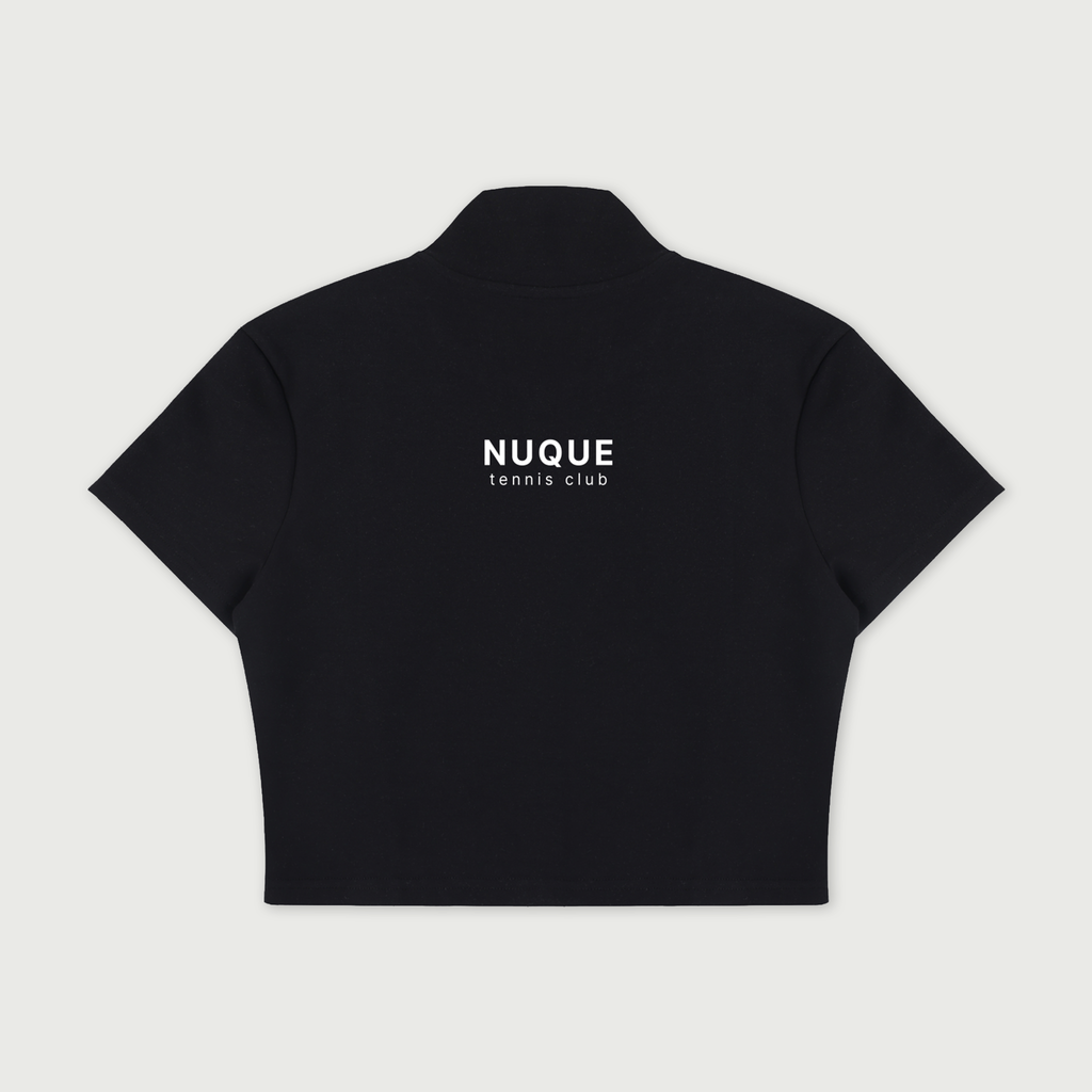 Court Zip Top - Black