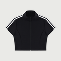 Court Zip Top - Black