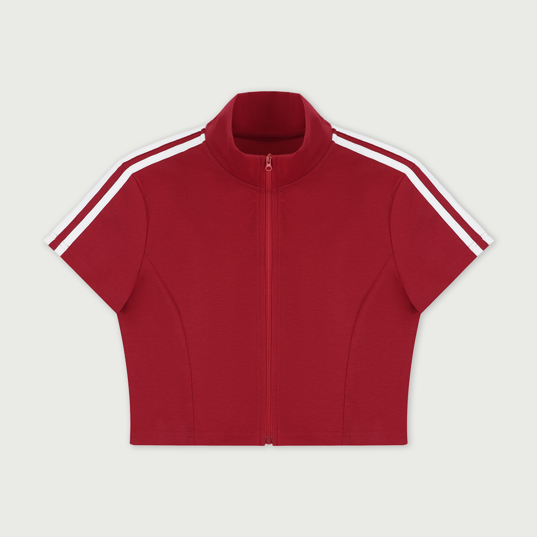 Court Zip Top - Red