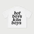 Boys Kiss Boys Tee - White