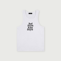 Boys Kiss Boys Tank - White