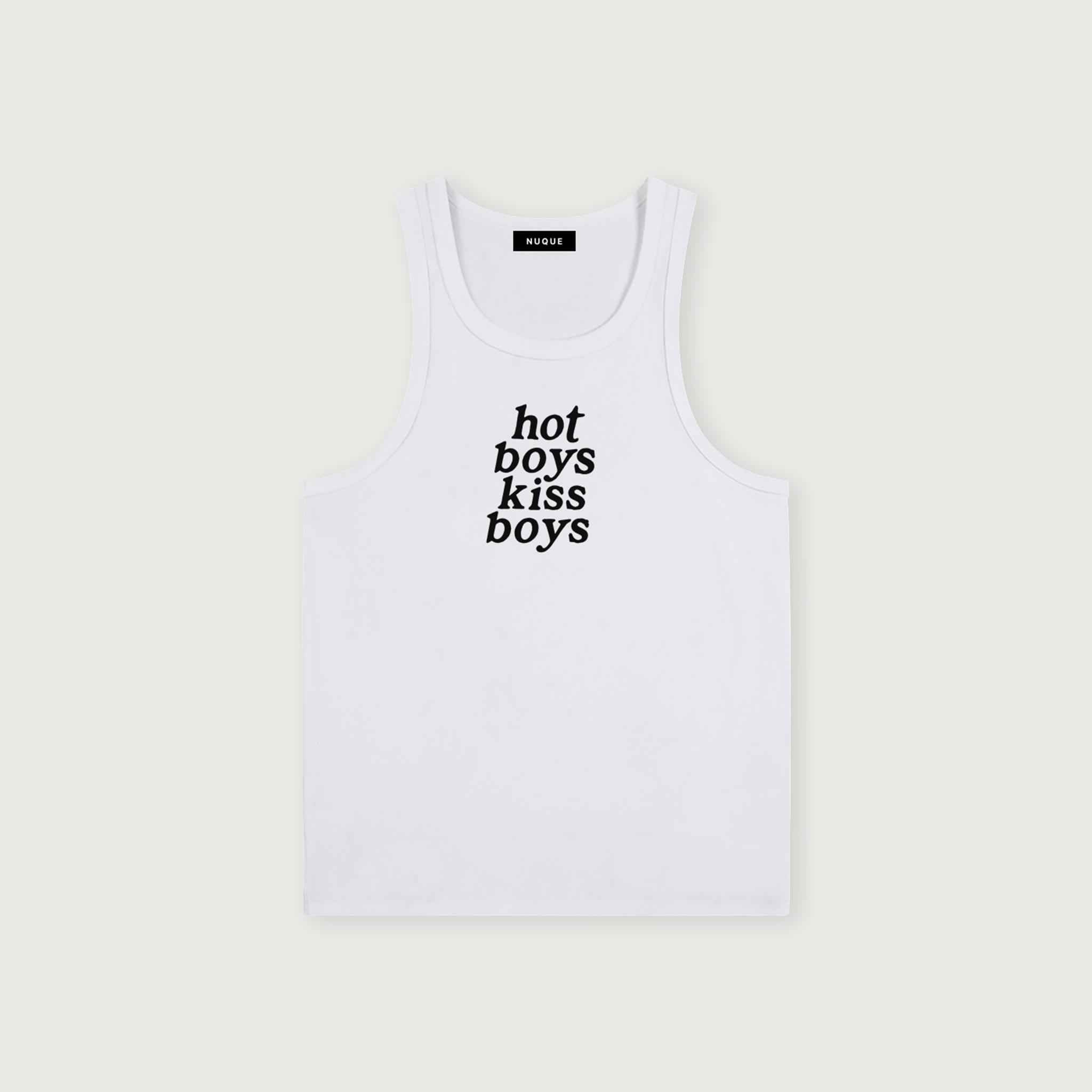 Boys Kiss Boys Tank - White