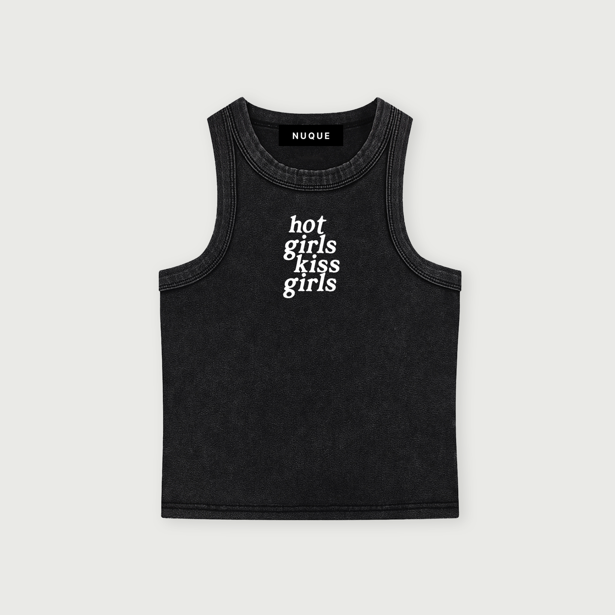 Girls Kiss Girls Tank - Black