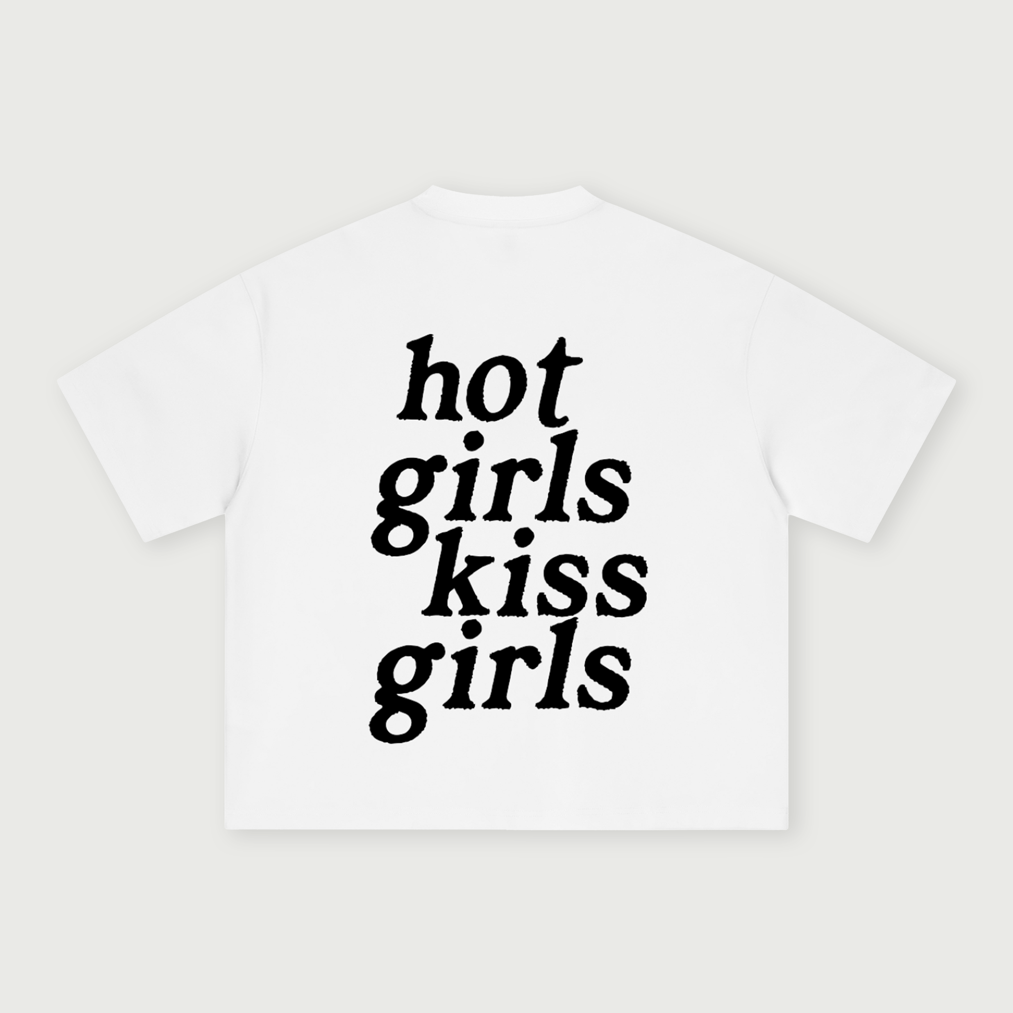 Girls Kiss Girls Tee - White
