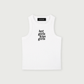 Girls Kiss Girls Tank - White