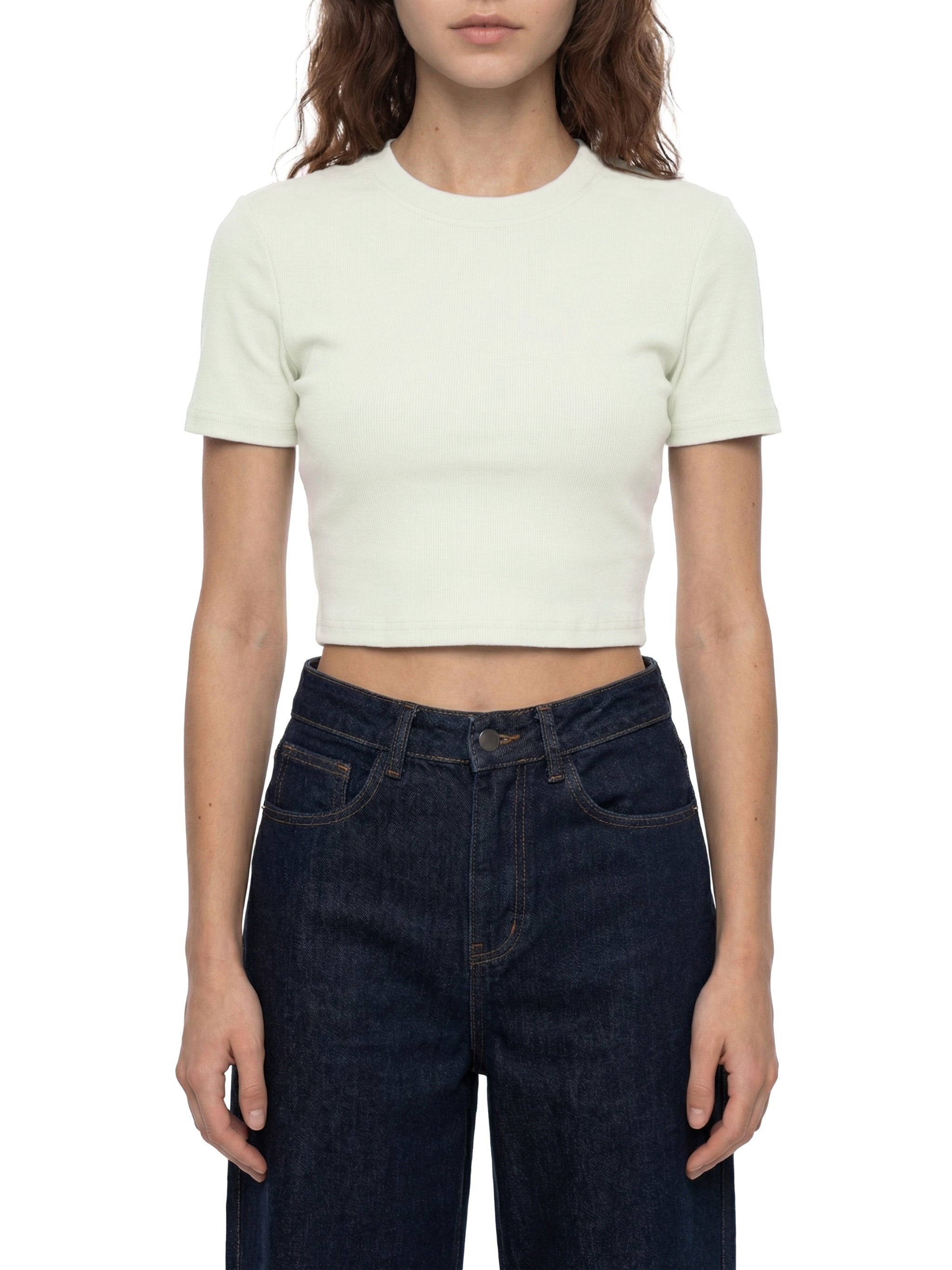 Keep Playing Crop Tee - Graphite